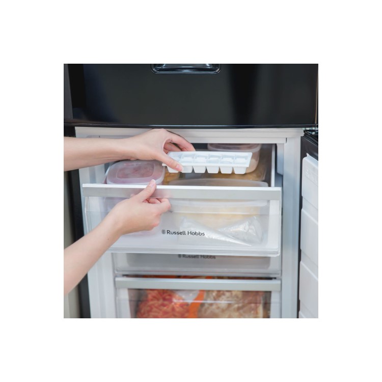 Russell Hobbs RH55FFWD180B-M 55cm Wide 180cm High Fridge Freezer With Water Dispenser - Black