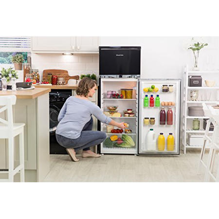 Russell Hobbs RH55TMFF143B 55cm Wide Top Mount Freestanding Fridge Freezer - Black