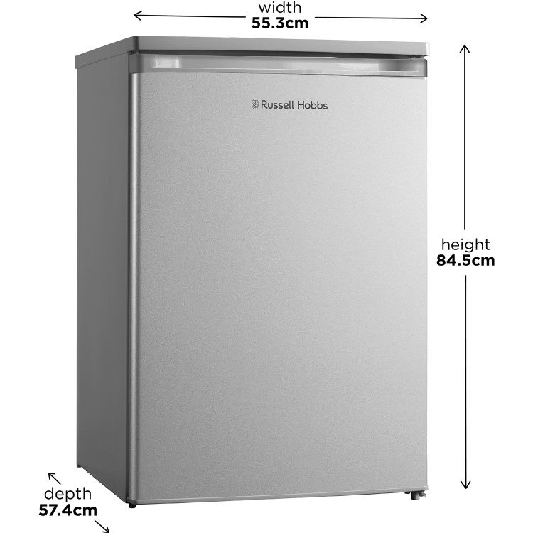 Russell Hobbs 113L Under Counter Freestanding Fridge - Silver