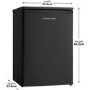 Russell Hobbs 83 Litres Under Counter Freestanding Freezer - Black