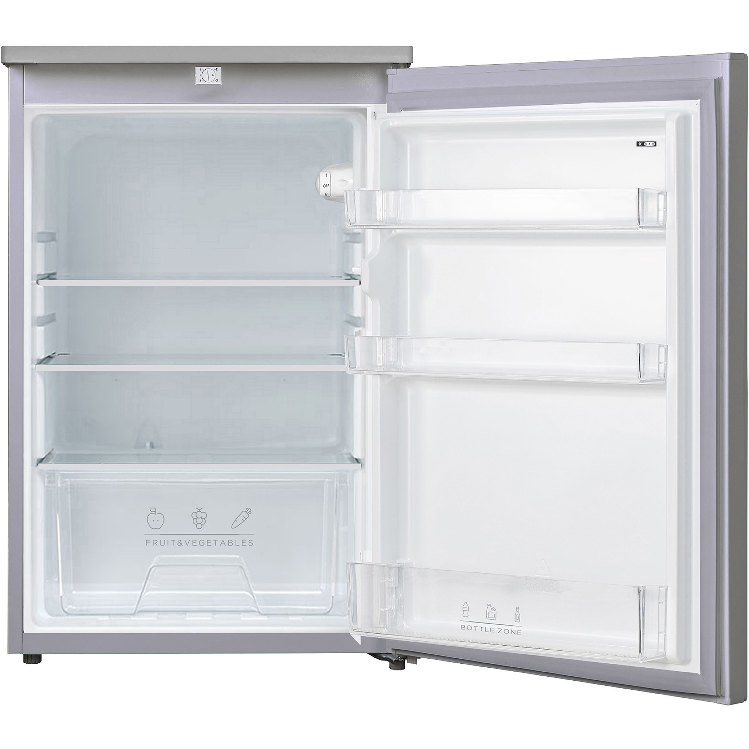 Russell Hobbs Under Counter Integrated Larder Fridge Silver