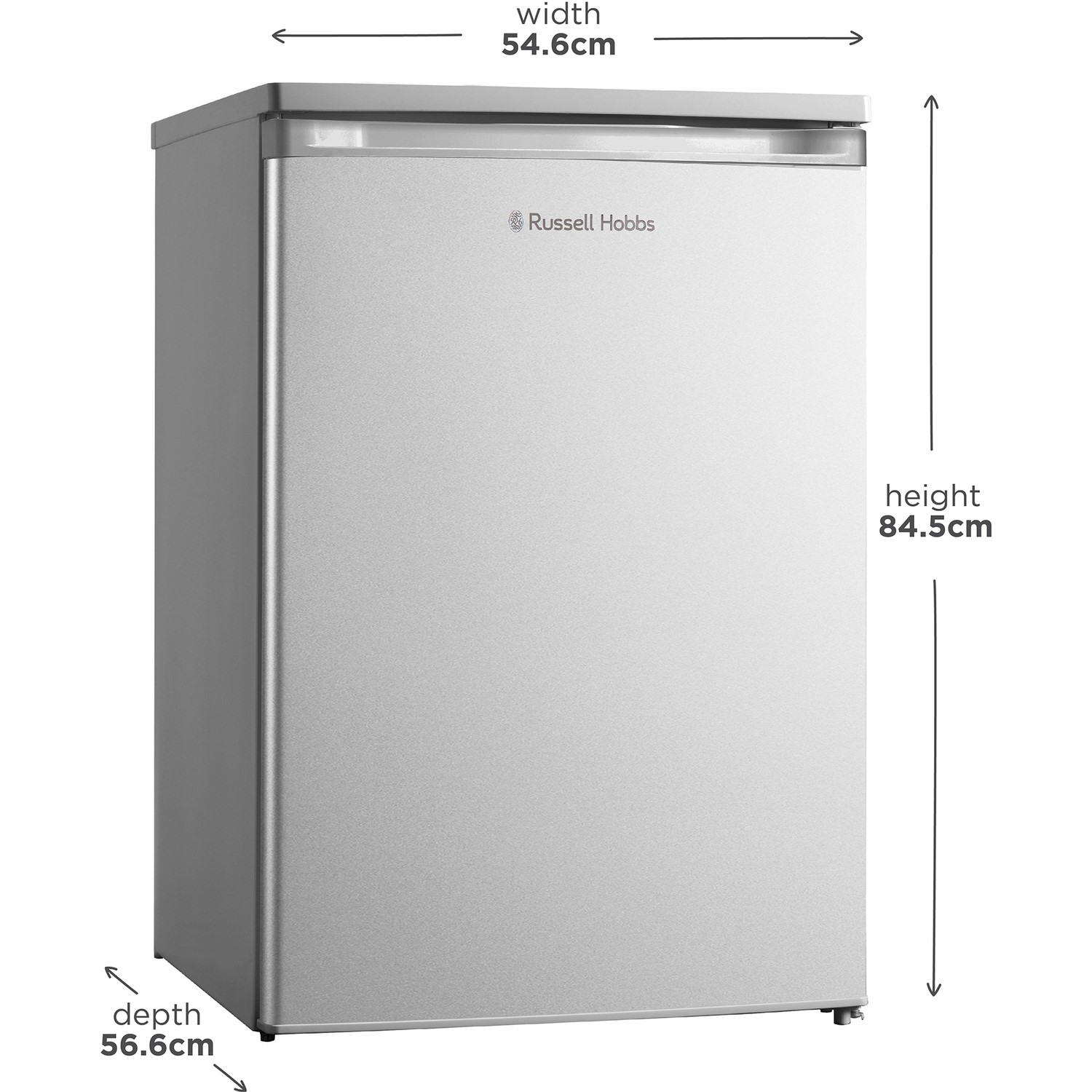 Russell Hobbs Under Counter Integrated Larder Fridge Silver