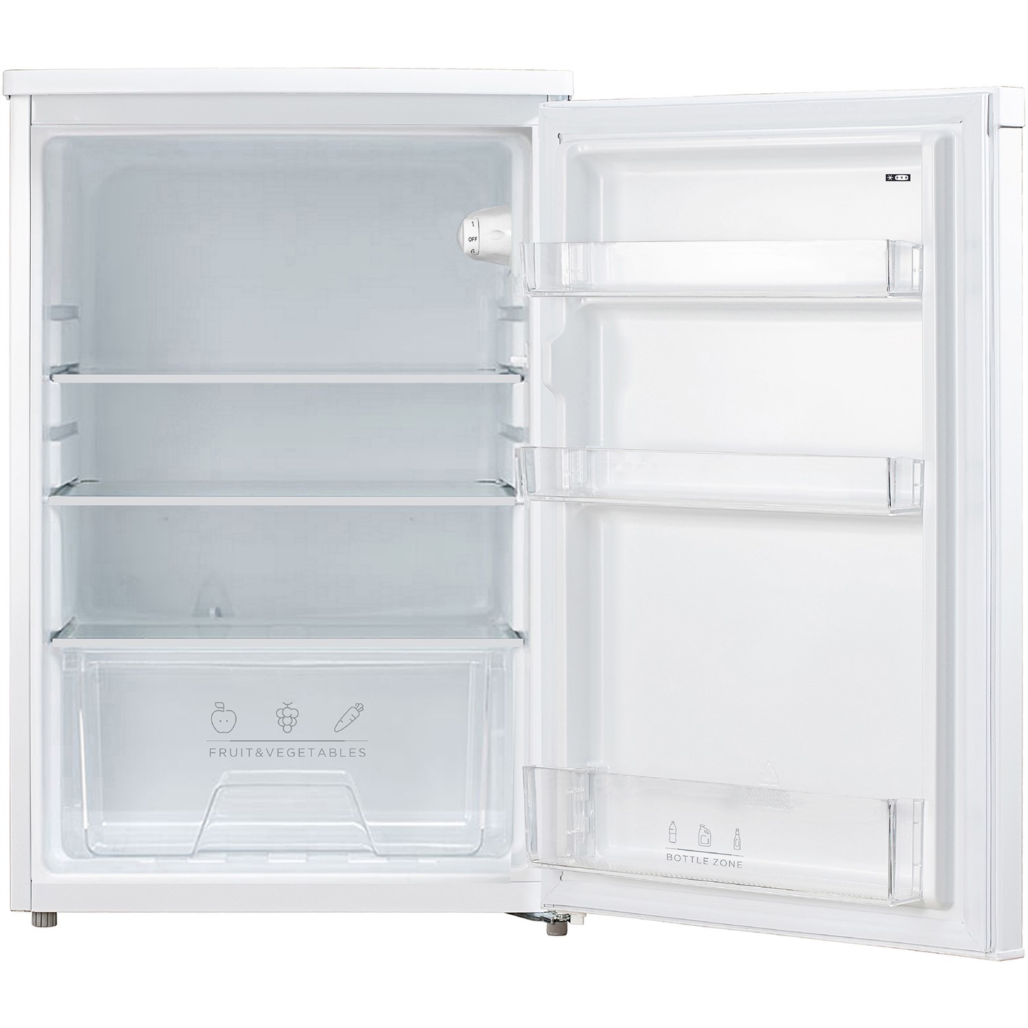 Russell Hobbs 55cm Undercounter Larder Fridge White RH55UCLF4