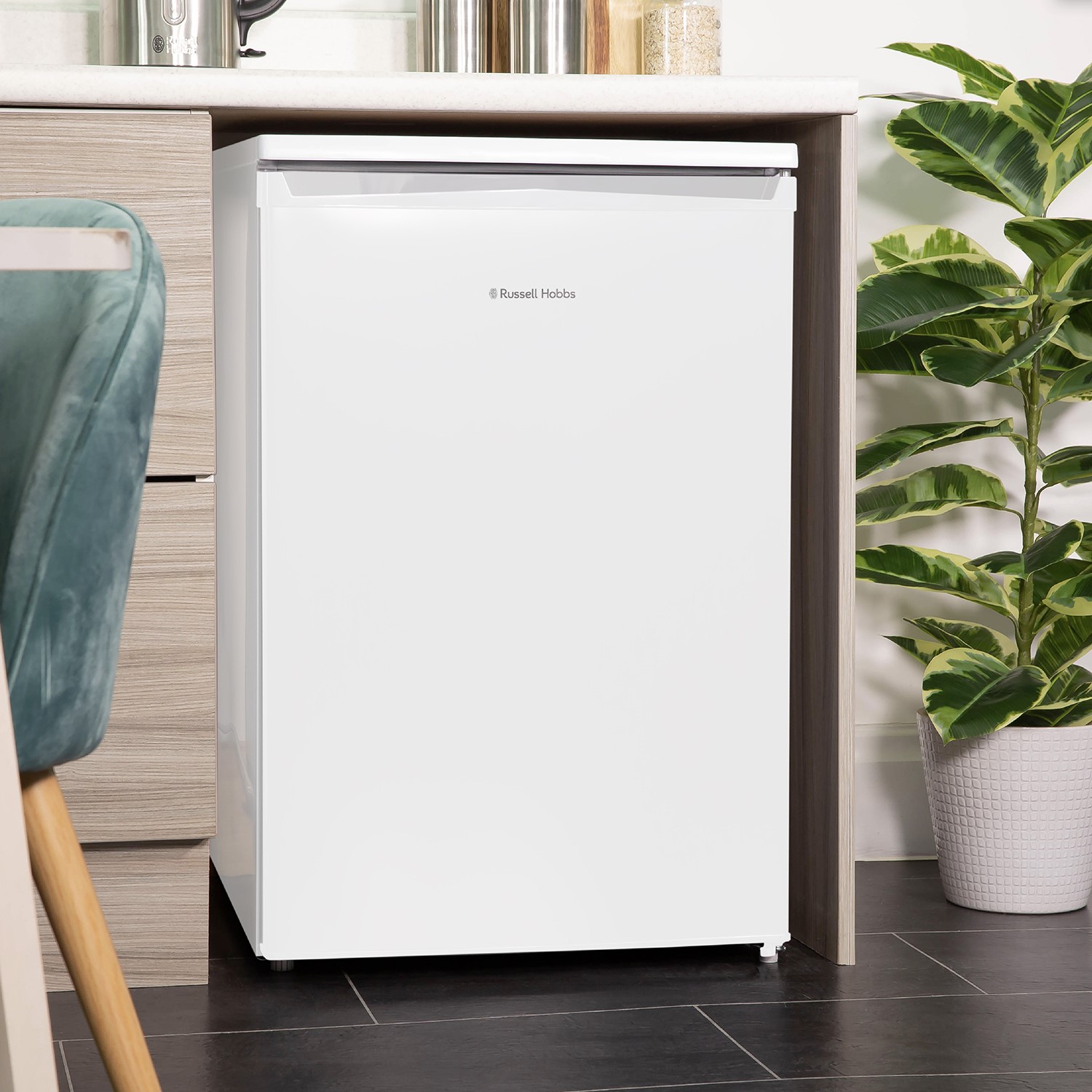 Russell Hobbs 55cm Undercounter Larder Fridge White RH55UCLF4