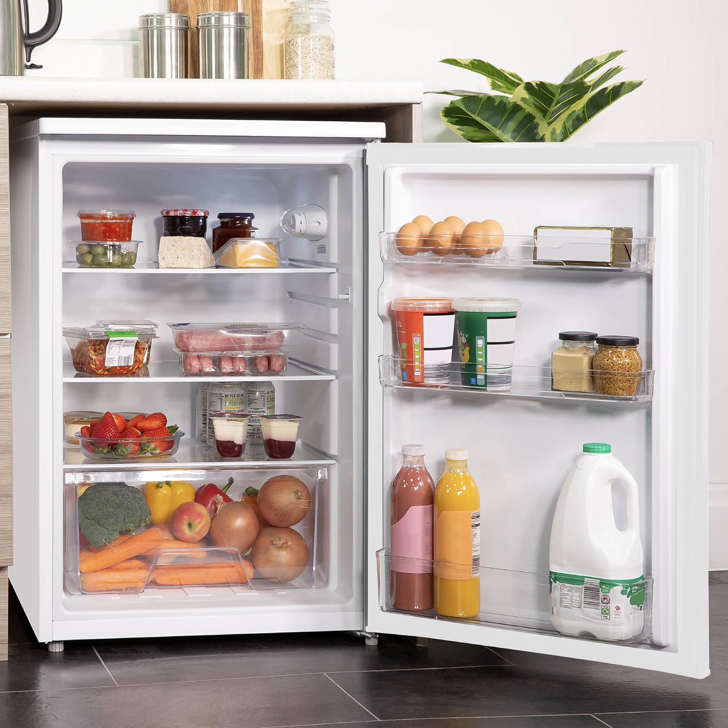 Russell Hobbs 55cm Undercounter Larder Fridge White RH55UCLF4