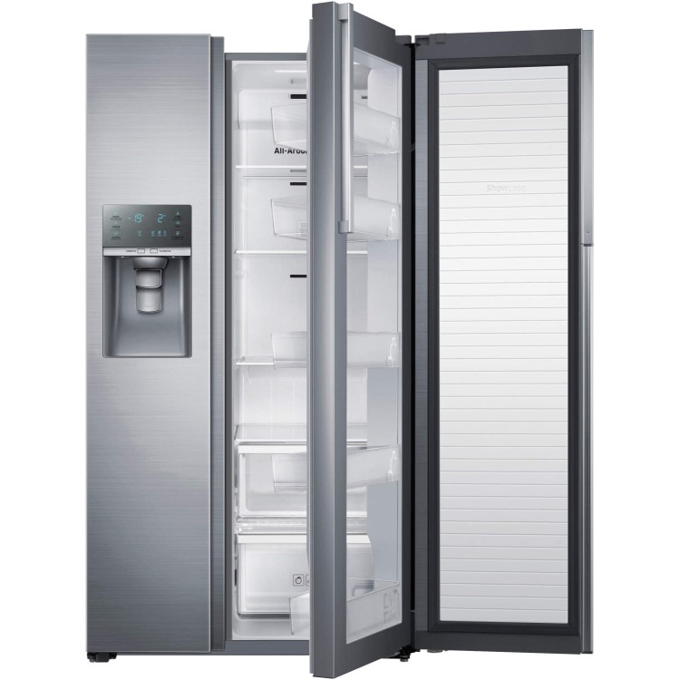 Samsung RH57H90307F Stainless Silver Food Showcase American Fridge Freezer With Ice And Water