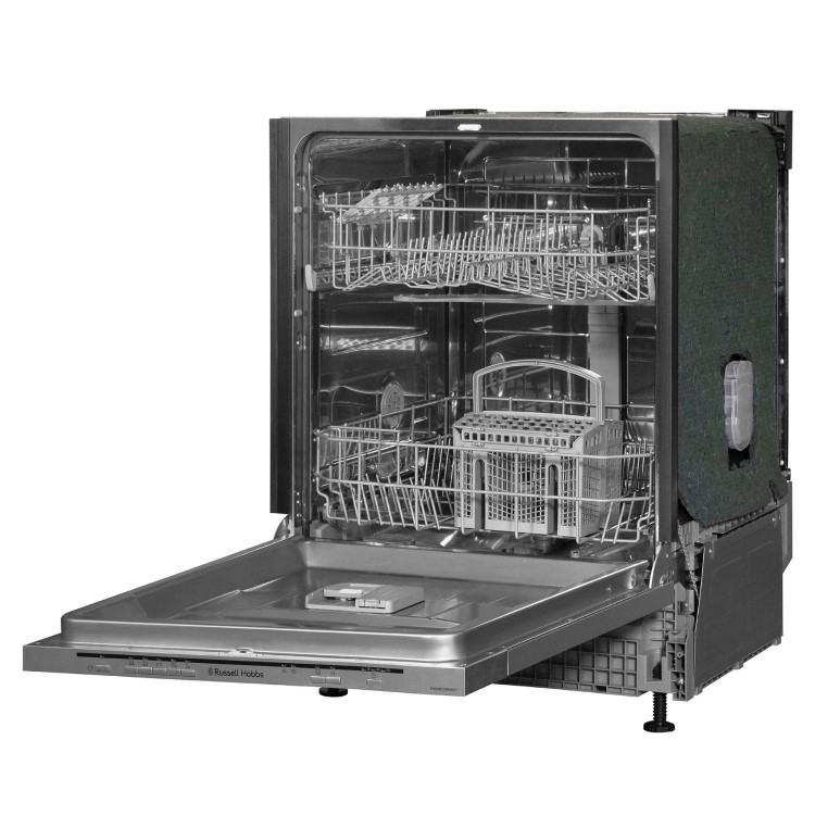 Russell Hobbs Integrated Dishwasher - Silver control panel