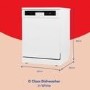 Russell Hobbs Freestanding Dishwasher - White