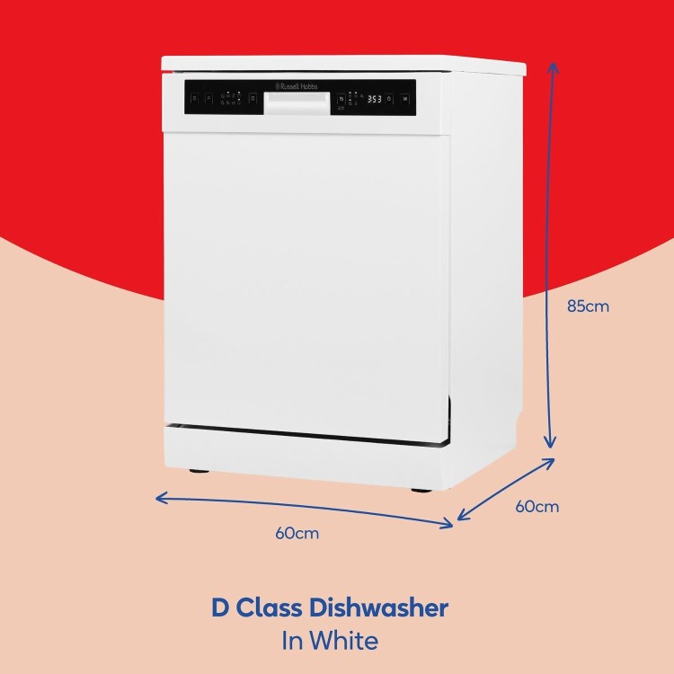Russell Hobbs Freestanding Dishwasher - White