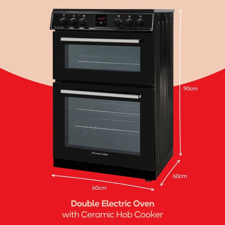 Russell Hobbs 60cm Electric Cooker - Black