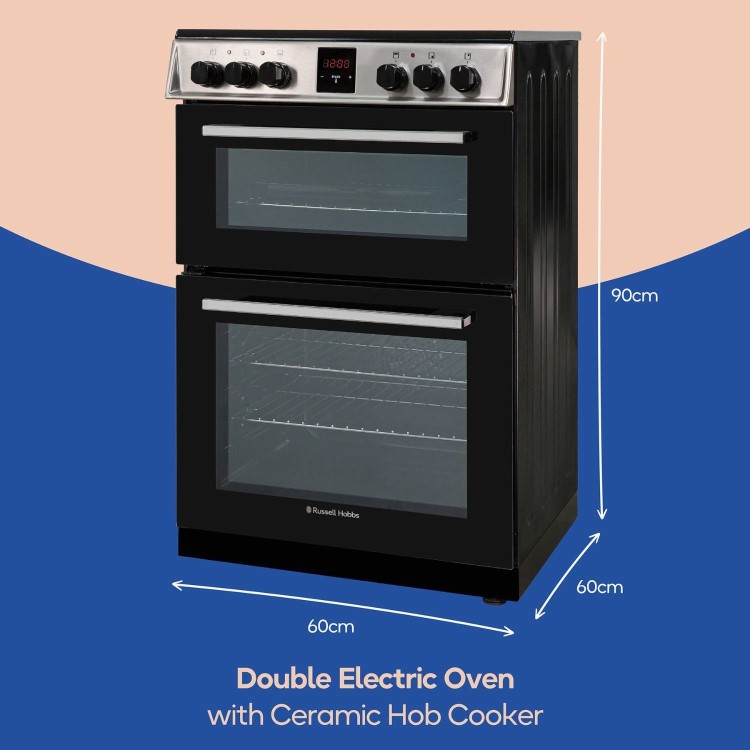 Russell Hobbs 60cm Electric Cooker - Stainless Steel