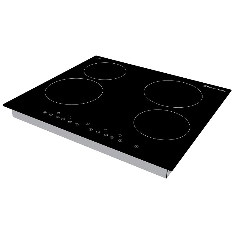 Russell Hobbs RH60EH402B Black Touch Control Four Zone Ceramic Hob
