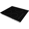Russell Hobbs RH60EH502B Black Glass 59cm Wide Four Zone Ceramic Hob With Black Side Dial Controls
