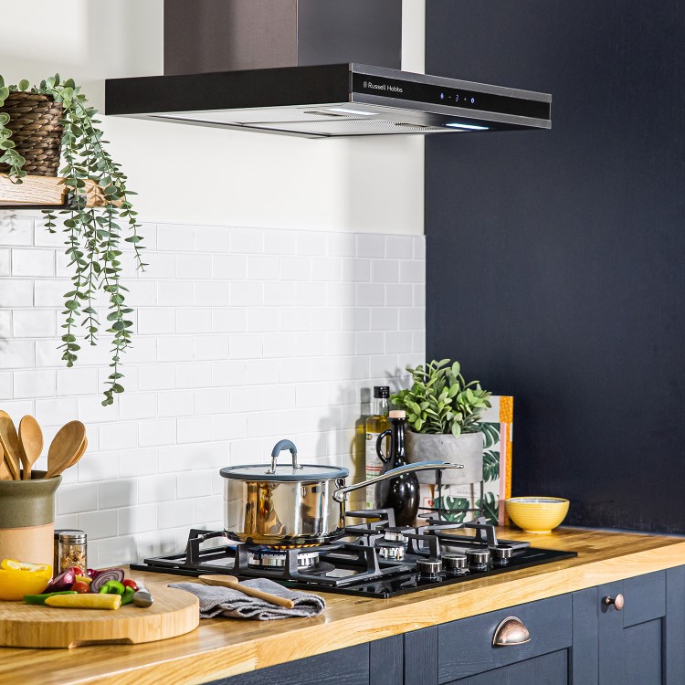 Russell Hobbs 60cm Gas Hob - Black