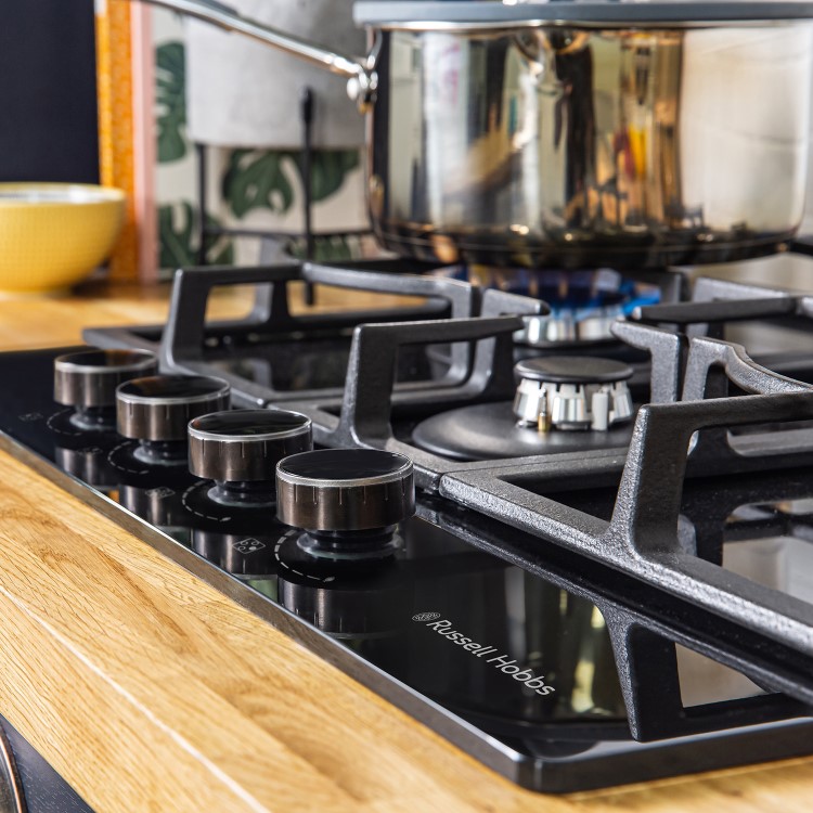 Russell Hobbs 60cm Gas Hob - Black