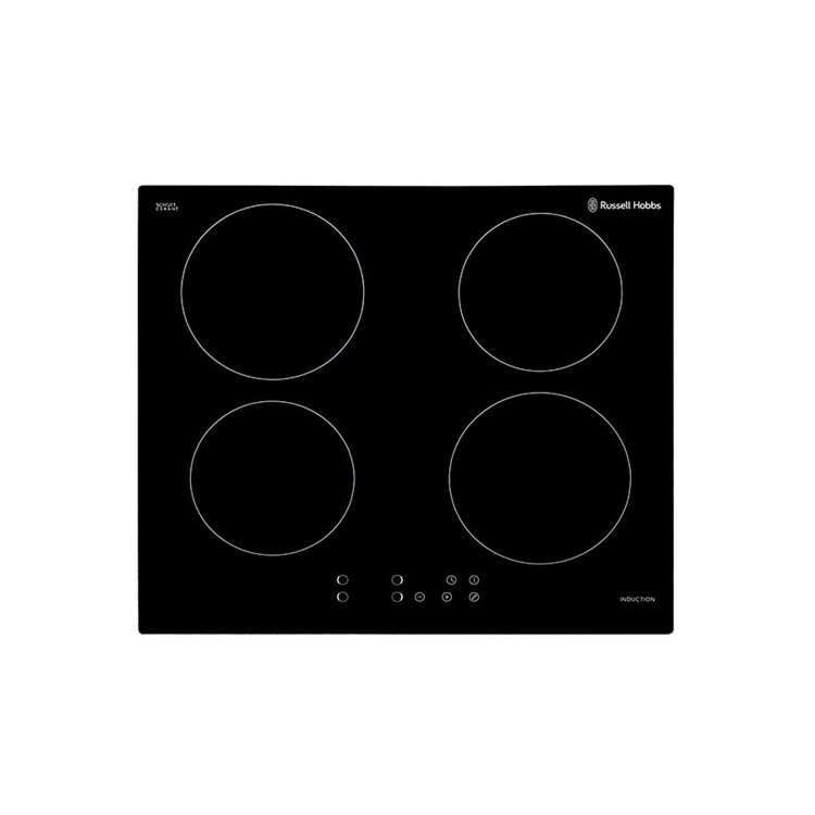 Russell Hobbs RH60IH401B Black Glass 59cm Wide 4 Zone Induction Hob with Touch Control
