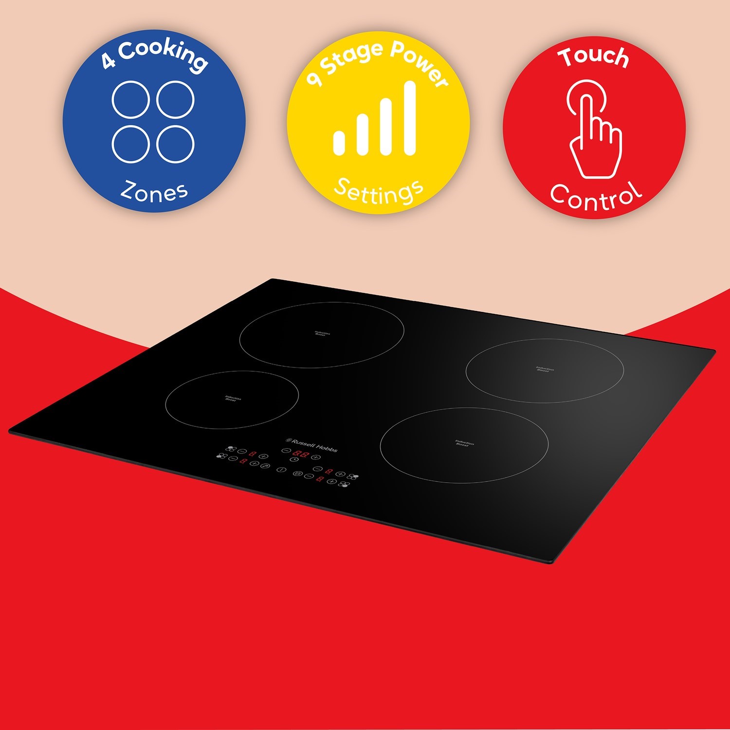 Russell Hobbs 59cm 4 Zone Induction Hob