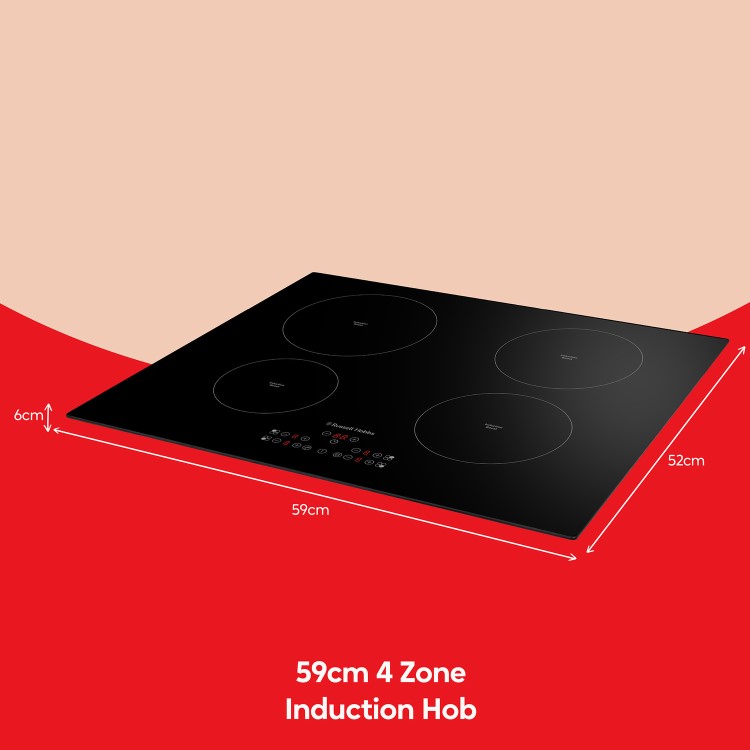 Russell Hobbs 59cm 4 Zone Induction Hob