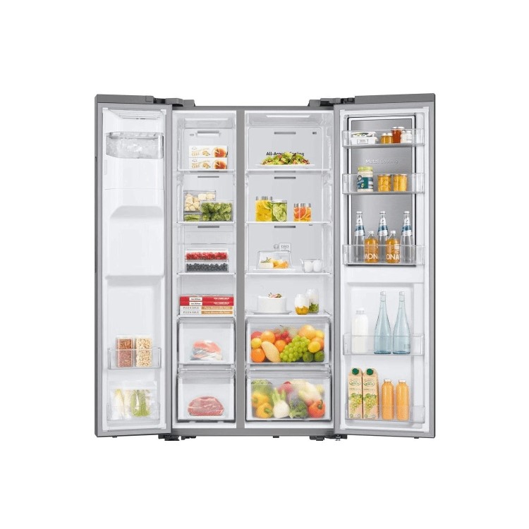 Samsung 628 Litre Side-By-Side American Fridge Freezer - Silver