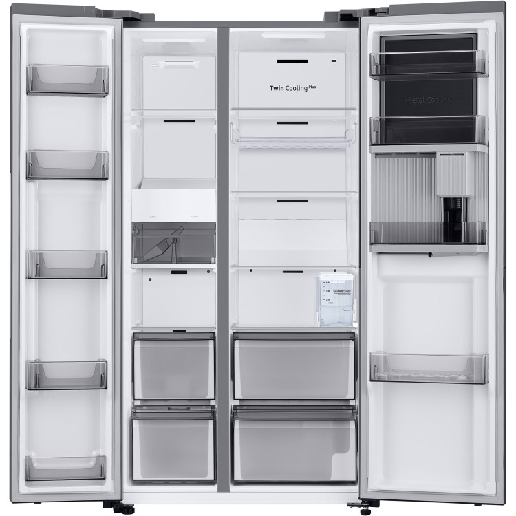 Samsung 645 Litre Side-By-Side American Fridge Freezer With Beverage Centre  - Silver