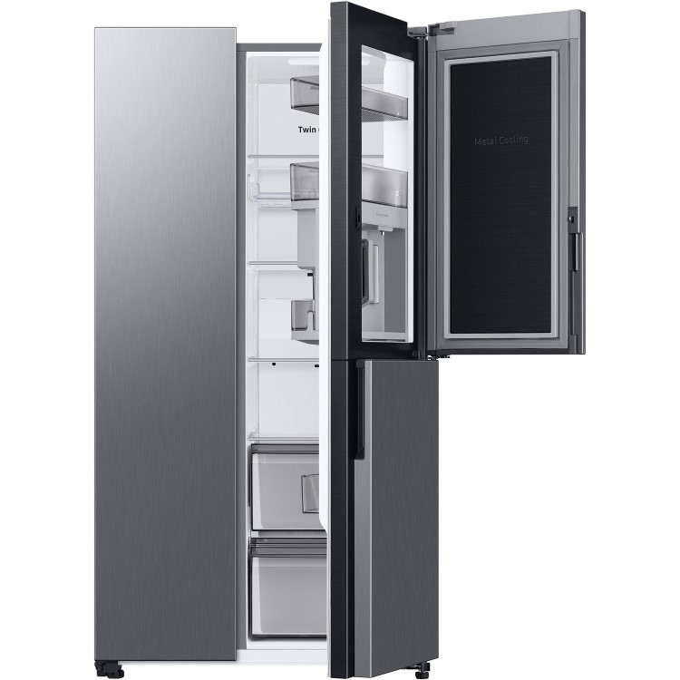 Samsung 645 Litre Side-By-Side American Fridge Freezer With Beverage Centre  - Silver