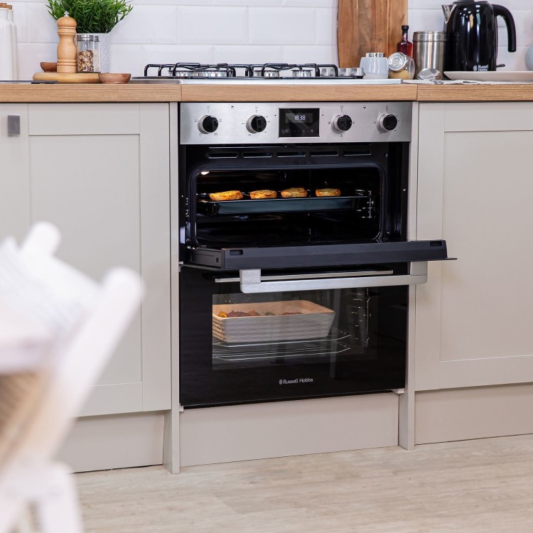 Russell Hobbs RH72DEO1002SS01 Built Under Electric Double Oven - Stainless Steel