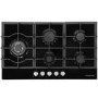 Russell Hobbs RH75GH601B Black Glass 75cm Wide 5 Burner Gas Hob
