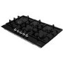 Russell Hobbs RH75GH601B Black Glass 75cm Wide 5 Burner Gas Hob
