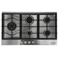 Russell Hobbs RH75GH601SS Stainless Steel 75cm Wide 5 Burner Gas Hob
