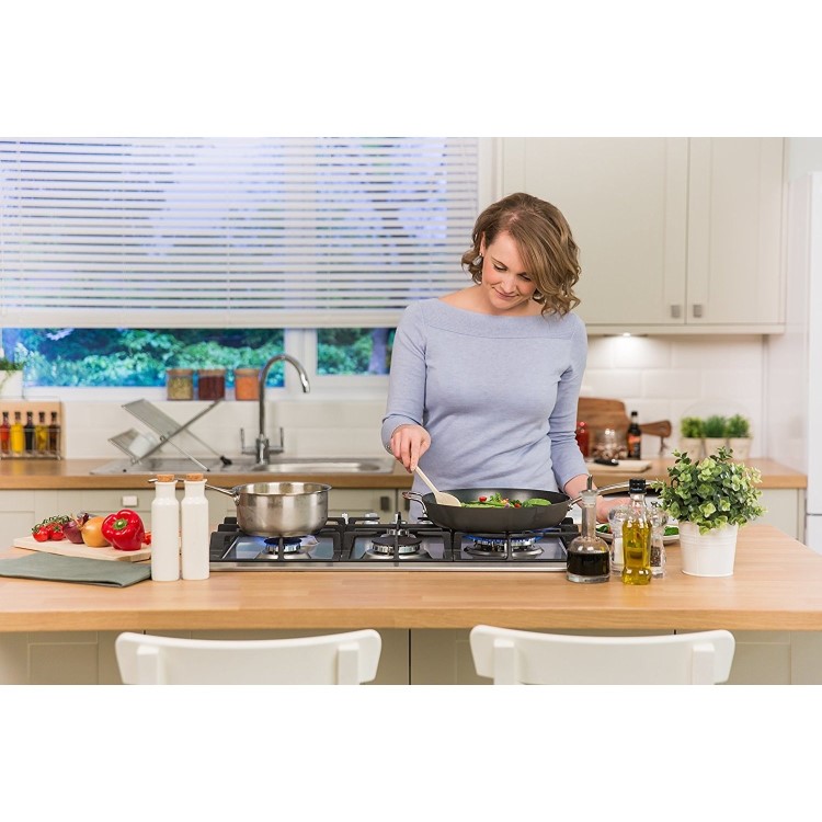 Russell Hobbs RH75GH601SS Stainless Steel 75cm Wide 5 Burner Gas Hob
