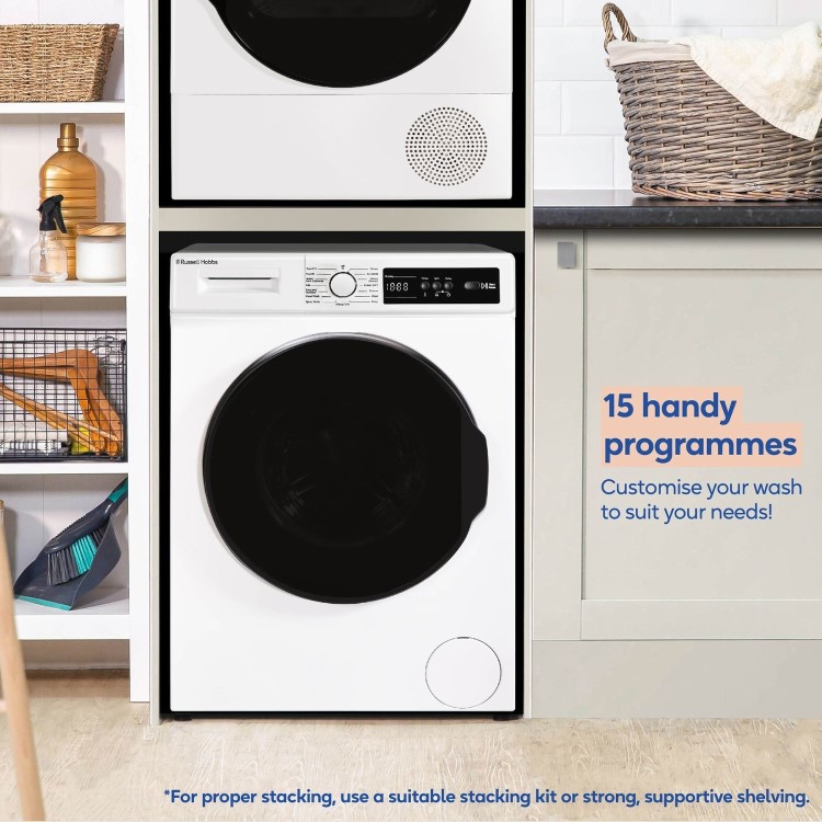 Russell Hobbs 11 Series 8kg 1400rpm Washing Machine - White
