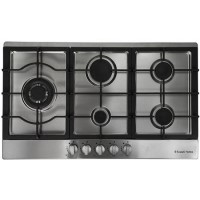 Russell Hobbs RH86GH701SS Stainless Steel 86cm Wide 5 Burner Gas Hob
