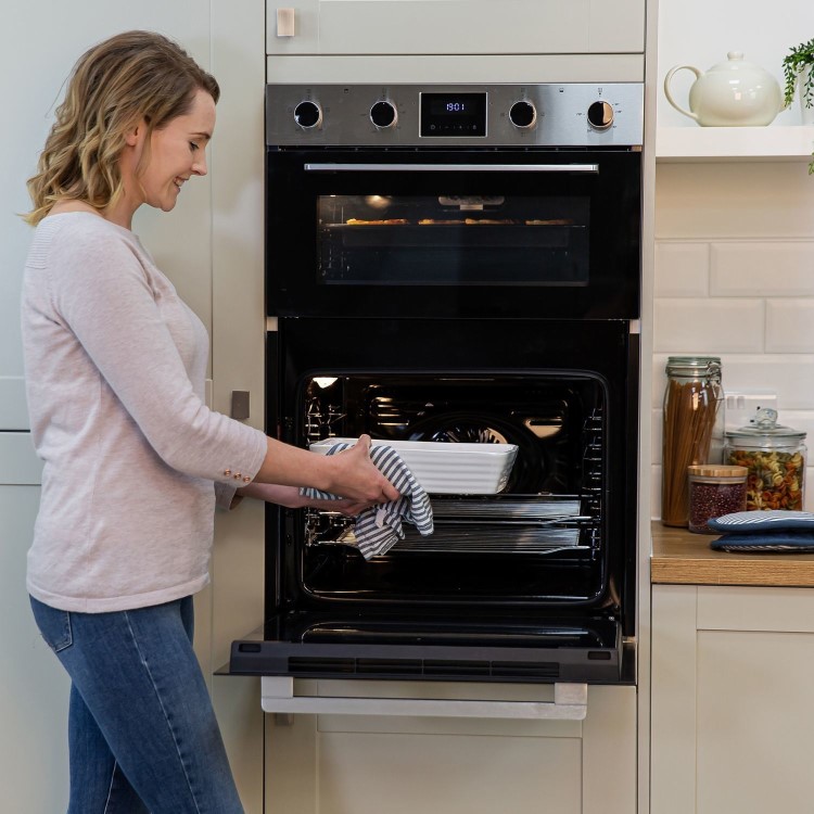 Russell Hobbs Built-In Electric Double Oven - Stainless Steel
