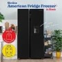 Russell Hobbs 439 Litre Side-By-Side American Fridge Freezer - Black