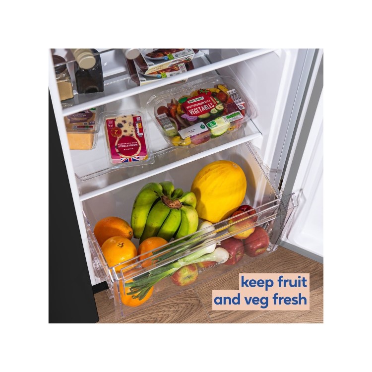 Refurbished Russell Hobbs 442 Litre Side-By-Side American Fridge Freezer - Black