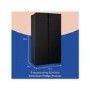 Refurbished Russell Hobbs 442 Litre Side-By-Side American Fridge Freezer - Black