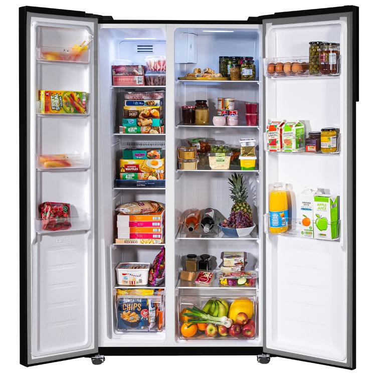 Russell Hobbs 442 Litre Side-By-Side American Fridge Freezer - Black