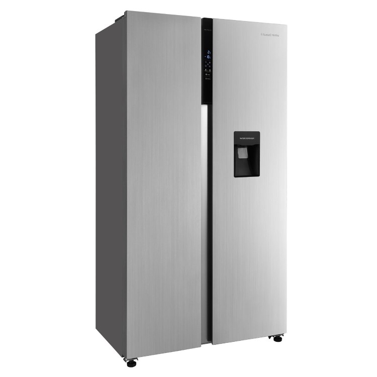Russell Hobbs 439 Litre Side-By-Side American Fridge Freezer - Stainless Steel
