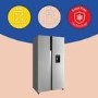 Russell Hobbs 439 Litre Side-By-Side American Fridge Freezer - Stainless Steel