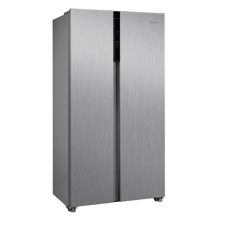 Refurbished Russell Hobbs 442 Litre Side-By-Side American Fridge Freezer - Stainless Steel