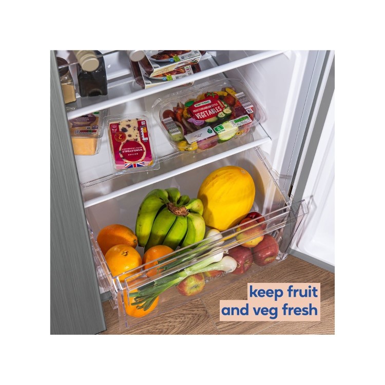 Refurbished Russell Hobbs 442 Litre Side-By-Side American Fridge Freezer - Stainless Steel