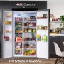Russell Hobbs 442 Litre Side-By-Side American Fridge Freezer - Stainless Steel