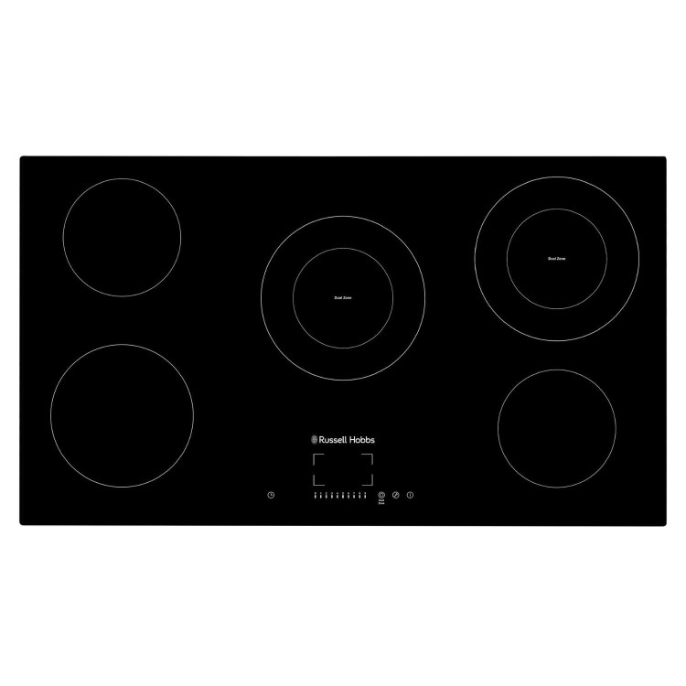 Russell Hobbs 90cm 5 Zone Electric Hob - Black