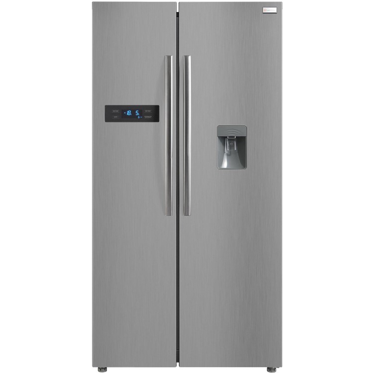 Russell Hobbs RH90FF176SS-WD 90cm Wide 179cm High American Style Fridge Freezer With Water Dispenser