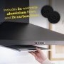 Russell Hobbs 90cm Chimney Cooker Hood - Black