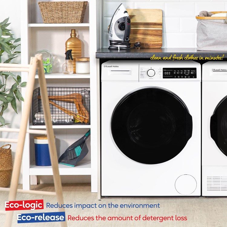Russell Hobbs 9kg 1400rpm Washing Machine - White