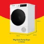 Russell Hobbs 9kg Heat Pump Tumble Dryer - White