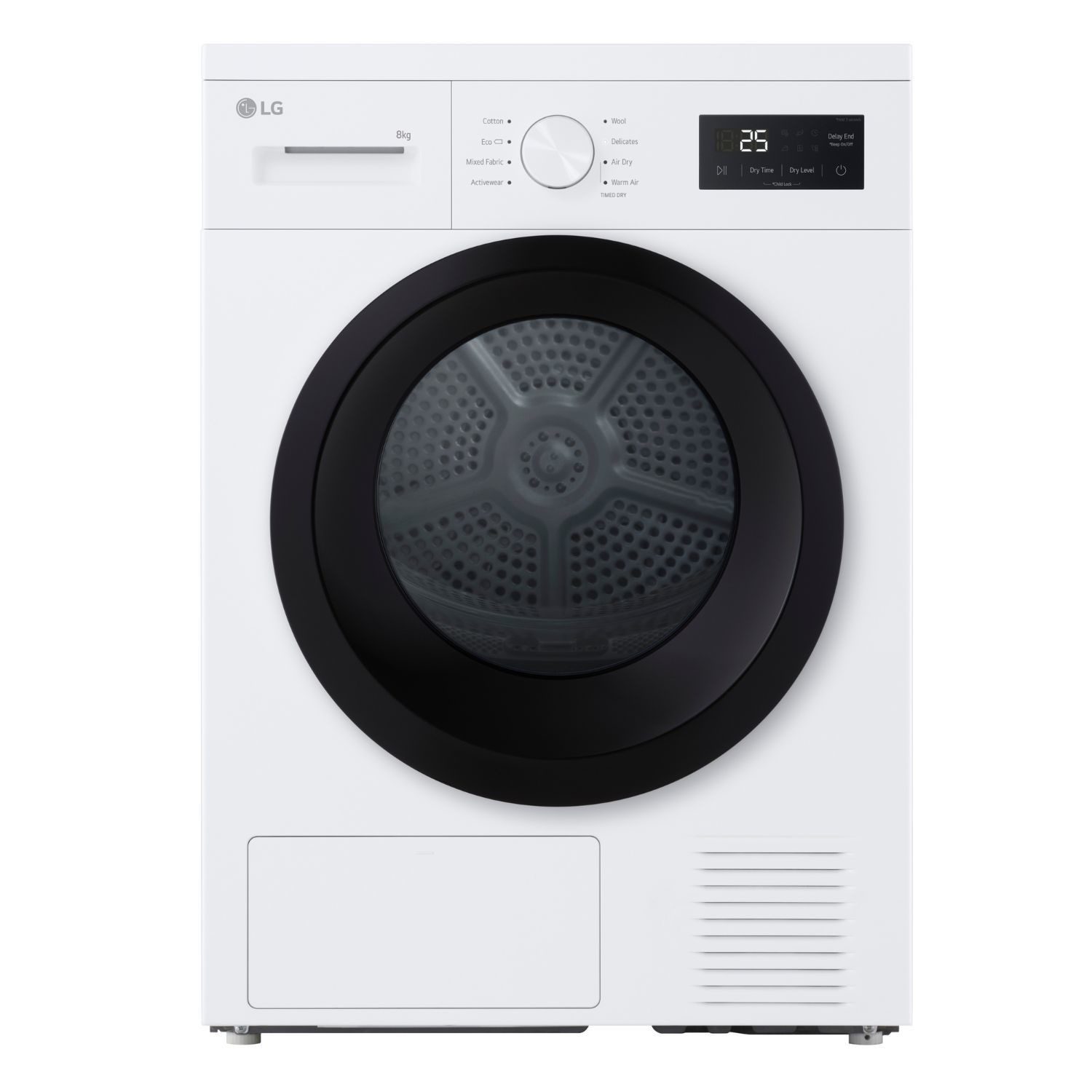 LG RHA1008NWK 8kg Heat Pump Tumble Dryer - White - Image 6