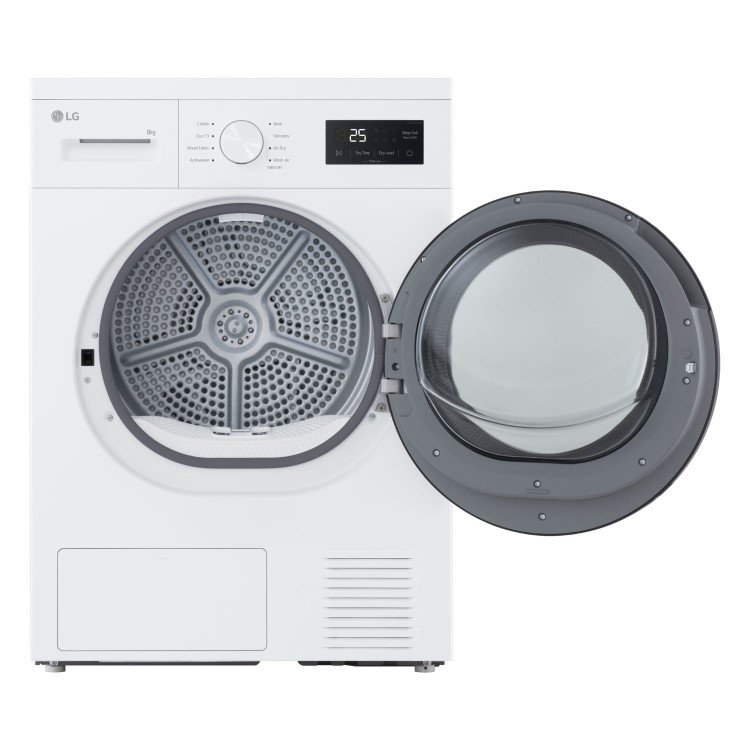 LG A10 Series 8kg Heat Pump Tumble Dryer - White