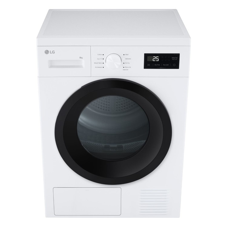 LG A10 Series 8kg Heat Pump Tumble Dryer - White